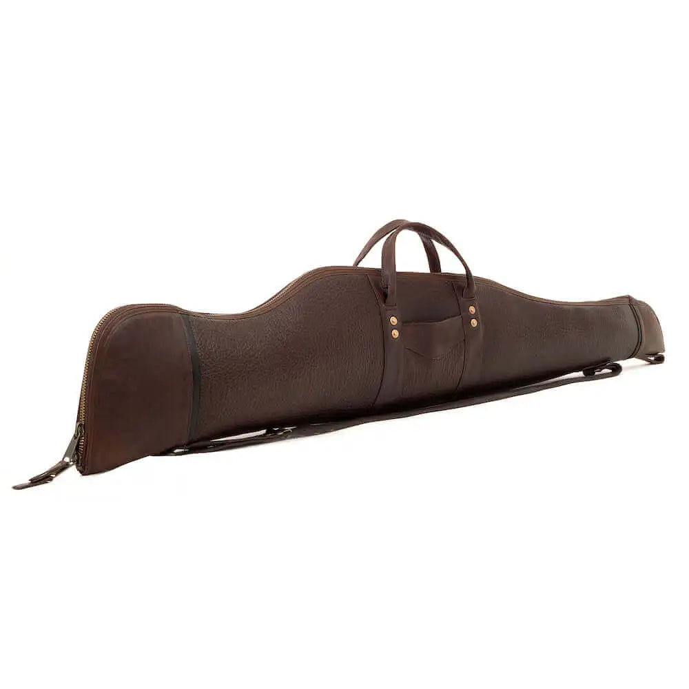 White Wing Waxed Canvas Hunting Leather Rifle Case-Bags > Hunting & Outdoor > Leather - Espresso - Mission Mercantile Leather Goods