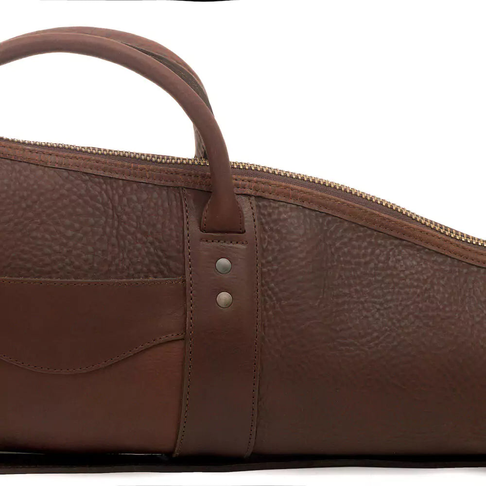 White Wing Waxed Canvas Hunting Rifle Case-Bags > Hunting & Outdoor > Leather - Smoke- Mission Mercantile Leather Goods
