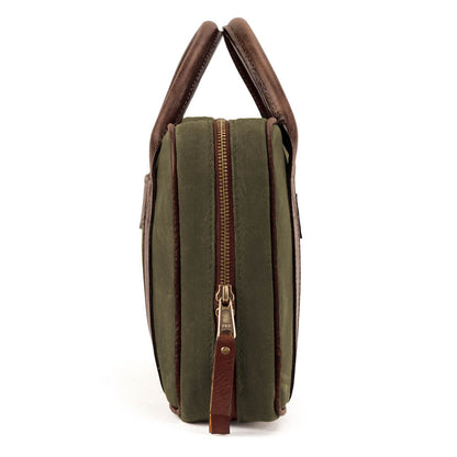 White Wing Waxed Canvas Deluxe Pistol Case-Bags > Hunting & Outdoor > Waxed Canvas-Smoke-Forest-Mission Mercantile Leather Goods