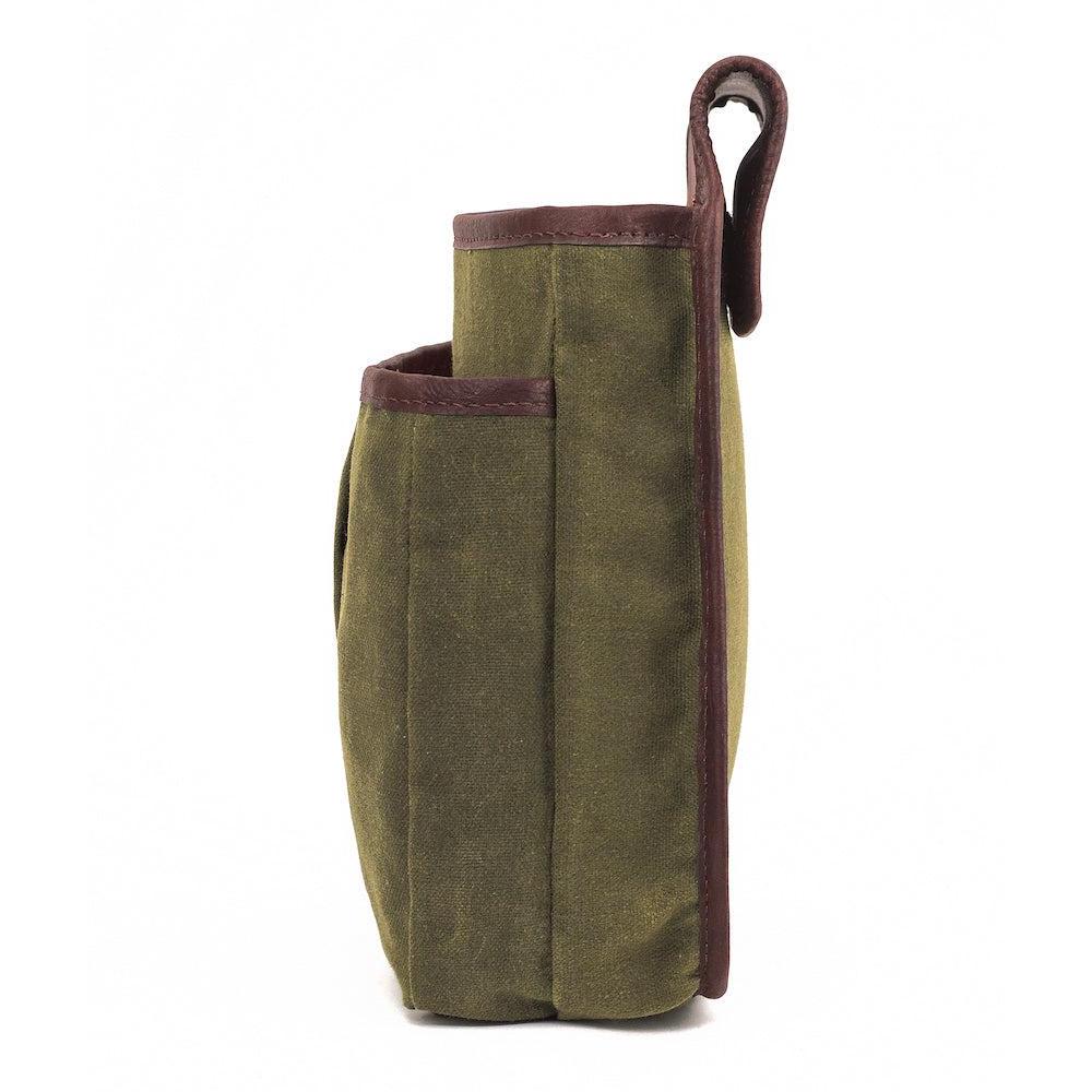 White Wing Waxed Canvas Hunting Double Belt Pouch-Bags > Hunting & Outdoor > Waxed Canvas-White Wing-Smoke-Forest-Mission Mercantile Leather Goods