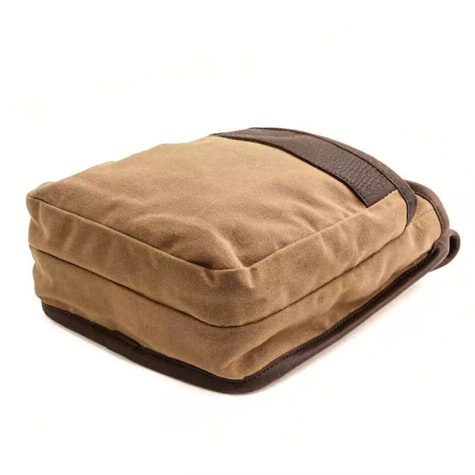 White Wing Waxed Canvas Hunting Double Belt Pouch-Bags > Hunting & Outdoor > Waxed Canvas-White Wing-Smoke-Brown-Mission Mercantile Leather Goods