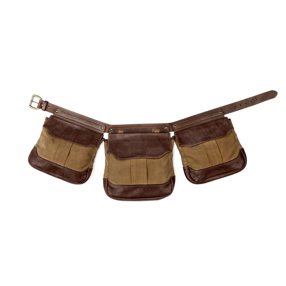 White Wing Waxed Canvas Hunting Bird Bag Trio-Bags > Hunting & Outdoor > Waxed Canvas-Smoke-Brown-XLarge-Mission Mercantile Leather Goods