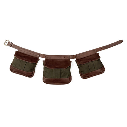White Wing Waxed Canvas Hunting Bird Bag Trio-Bags > Hunting & Outdoor > Waxed Canvas-Smoke-Forest-Medium-Mission Mercantile Leather Goods