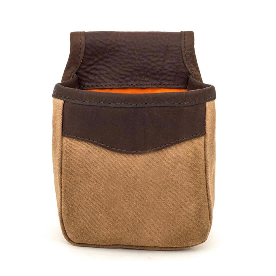 White Wing Waxed Canvas Hunting Single Belt Pouch-Bags > Hunting & Outdoor > Waxed Canvas-White Wing-Smoke-Brown-Mission Mercantile Leather Goods