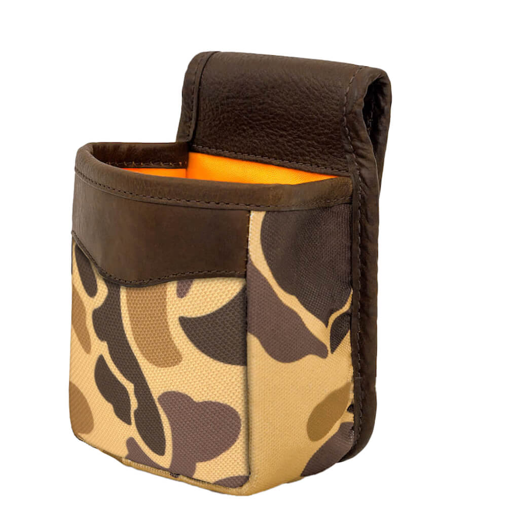 White Wing Waxed Canvas Hunting Single Belt Pouch-Bags > Hunting & Outdoor > Waxed Canvas-White Wing-Smoke-Vintage Camo-Mission Mercantile Leather Goods
