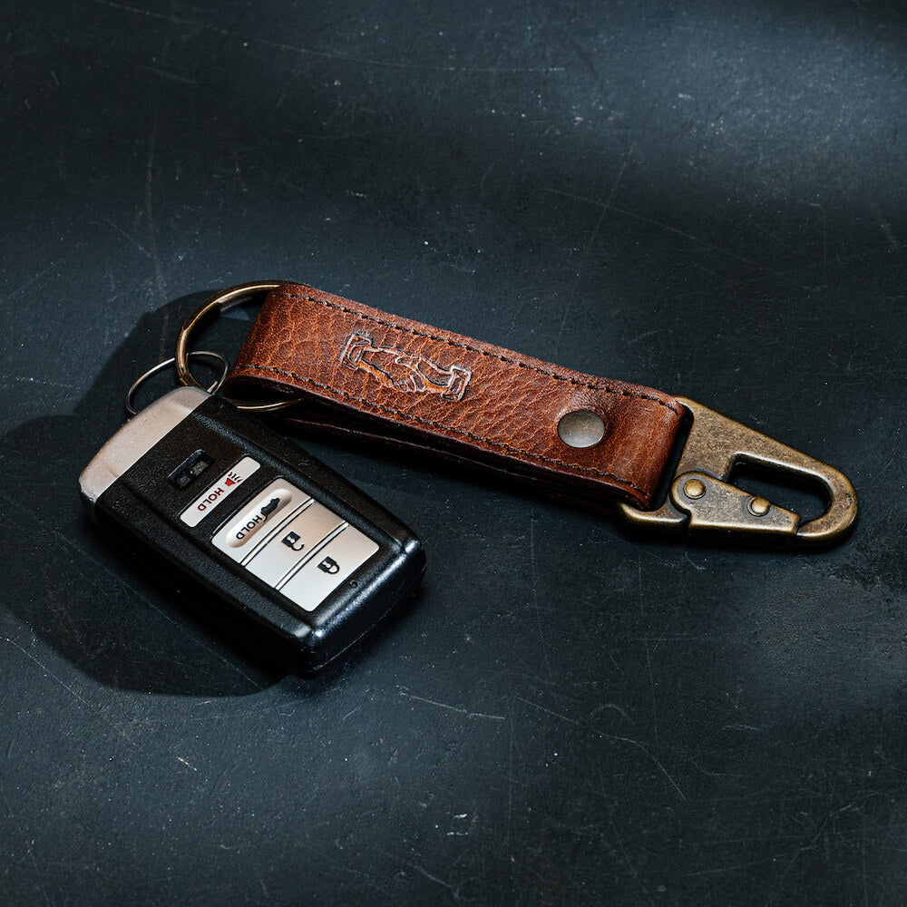 Campaign Leather Key Keeper-Accessories > Keychain > Leather-Whiskey-Mission Mercantile Leather Goods