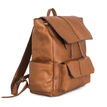 Ellington Leather Backpack-Bags > Backpack > Leather-Maple-Mission Mercantile Leather Goods