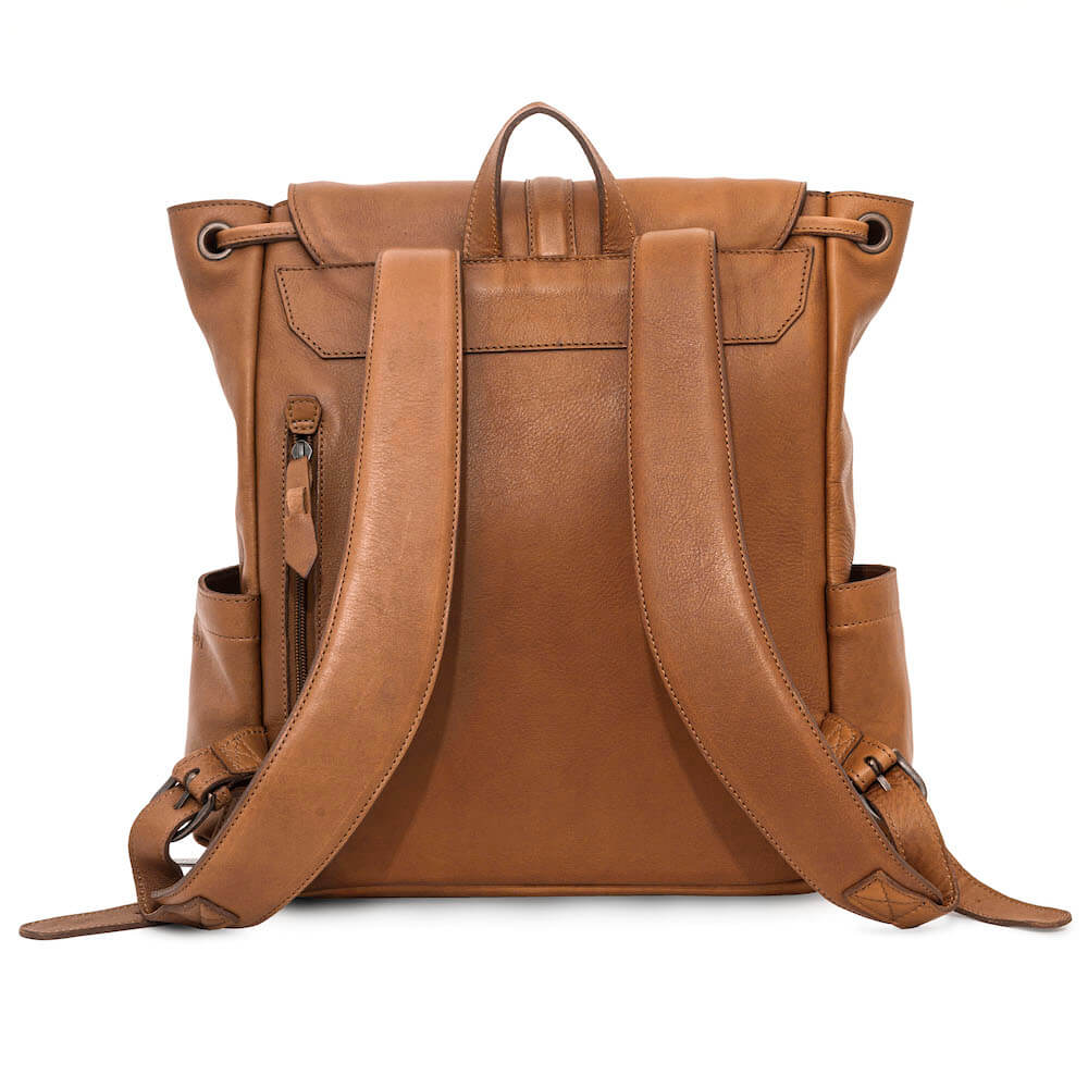 Ellington Leather Backpack-Bags > Backpack > Leather-Maple-Mission Mercantile Leather Goods