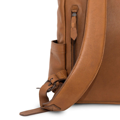 Ellington Leather Backpack-Bags > Backpack > Leather-Maple-Mission Mercantile Leather Goods