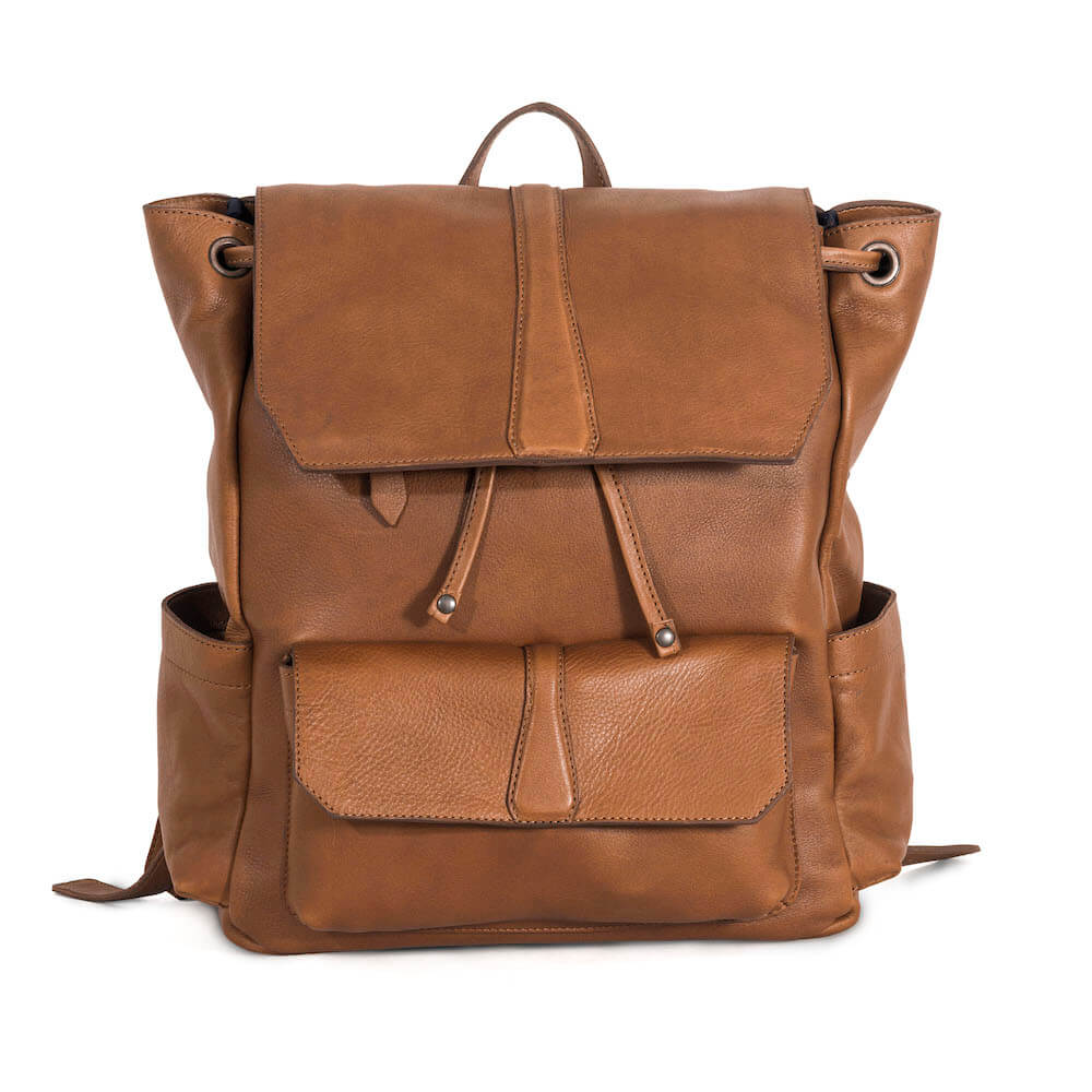 Ellington Leather Backpack-Bags > Backpack > Leather-Maple-Mission Mercantile Leather Goods