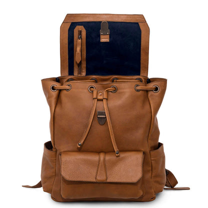 Ellington Leather Backpack-Bags > Backpack > Leather-Maple-Mission Mercantile Leather Goods
