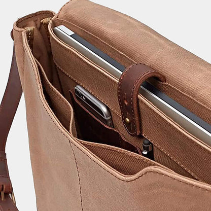 Nisolo Loreto Leather Messenger-Bags > Messenger > Leather-Chestnut-Mission Mercantile Leather Goods
