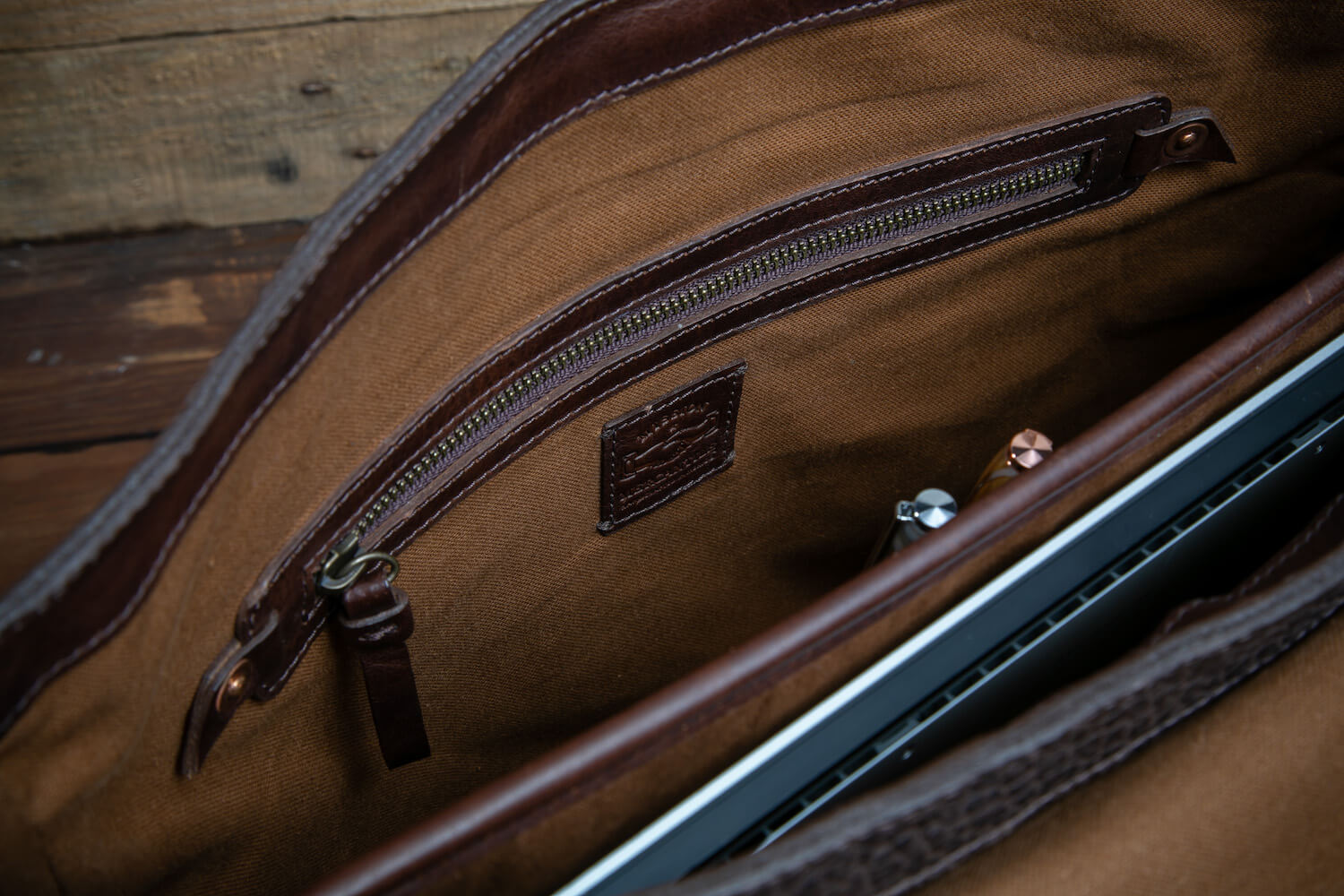 Theodore Leather Messenger-Bags > Messenger > Leather-Espresso-Mission Mercantile Leather Goods
