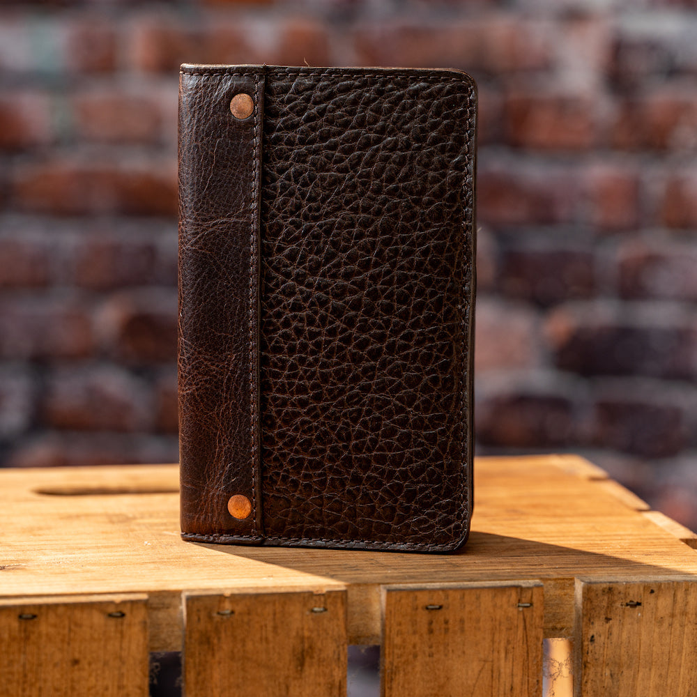 Theodore Leather Passport Wallet-Accessories > Wallet > Leather-Espresso-Mission Mercantile Leather Goods