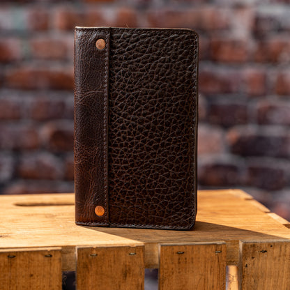 Theodore Leather Passport Wallet-Accessories > Wallet > Leather-Espresso-Mission Mercantile Leather Goods
