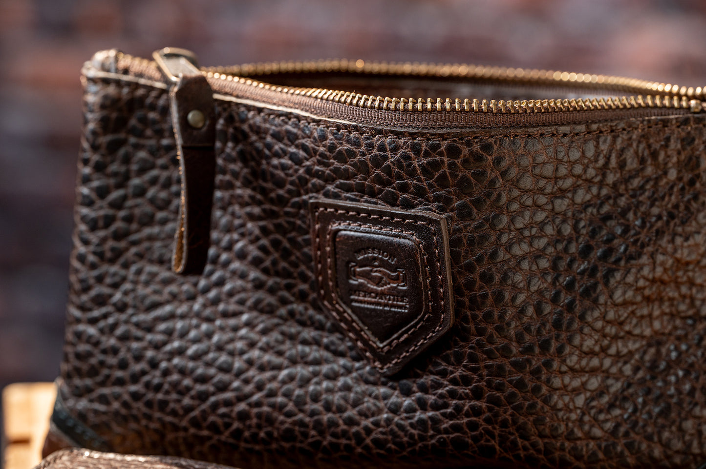 Theodore Leather Zippered Pouch-Accessories > Pouch > Leather-Espresso-Mission Mercantile Leather Goods
