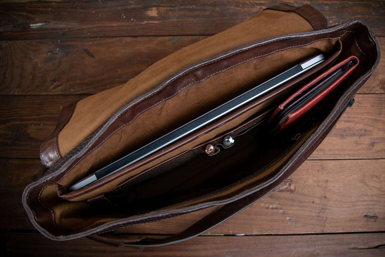 Theodore Leather Messenger-Bags > Messenger > Leather-Espresso-Mission Mercantile Leather Goods