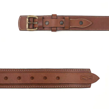 Campaign Leather Ranger Belt > Belts > Leather-Hickory-Large-Mission Mercantile Leather Goods