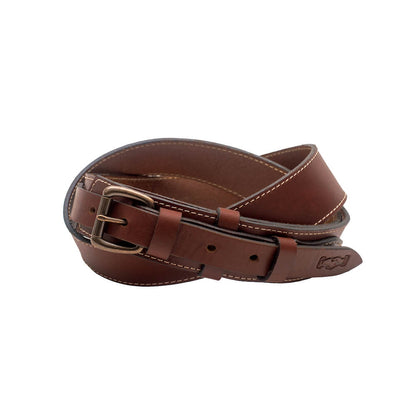 Campaign Leather Ranger Belt > Belts > Leather-Smoke-Large-Mission Mercantile Leather Goods