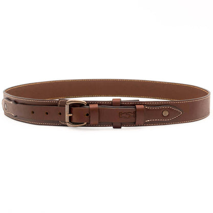 Campaign Leather Ranger Belt > Belts > Leather-Smoke-Xlarge-Mission Mercantile Leather Goods