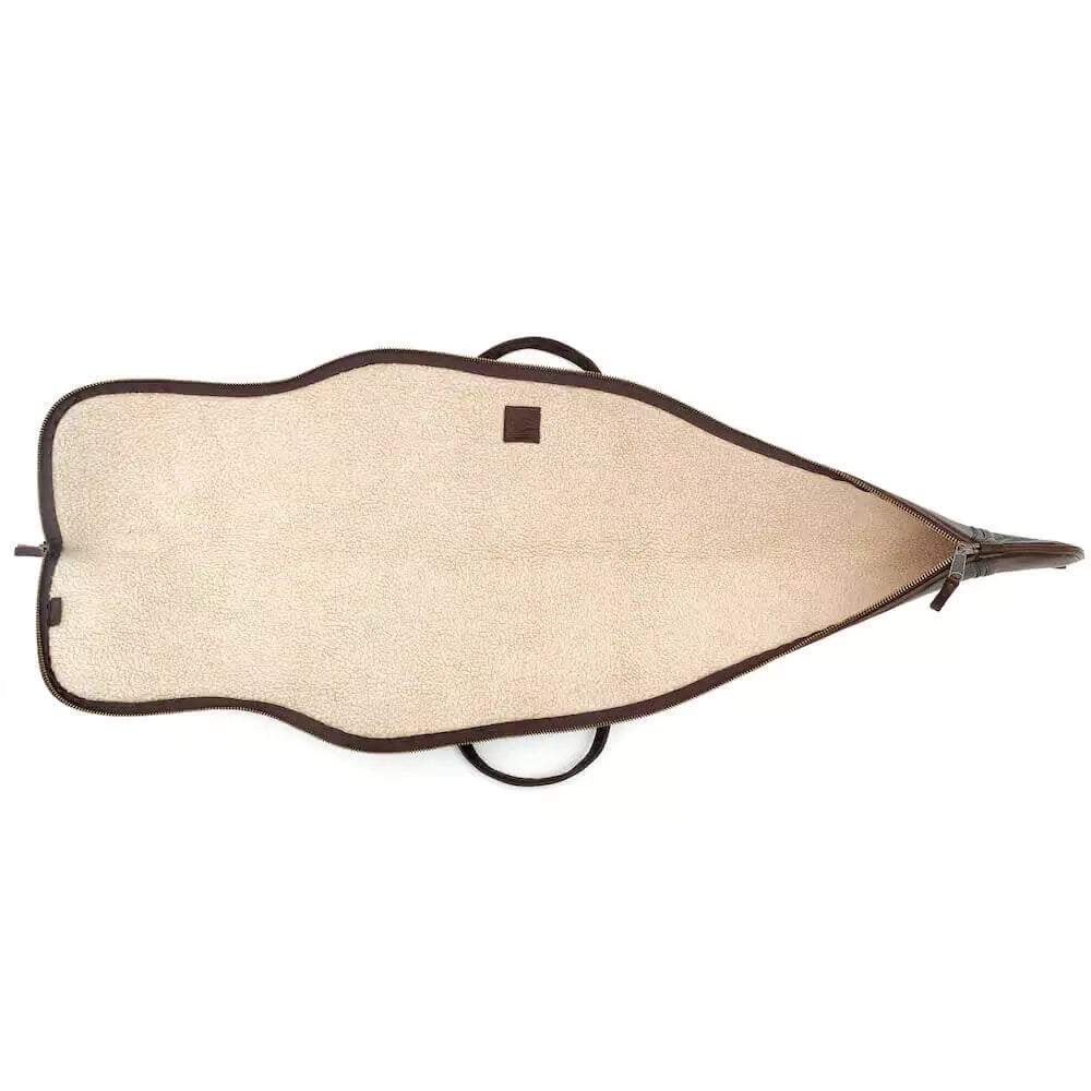 White Wing Waxed Canvas Hunting Leather Rifle Case-Bags > Hunting & Outdoor > Leather - Espresso - Mission Mercantile Leather Goods