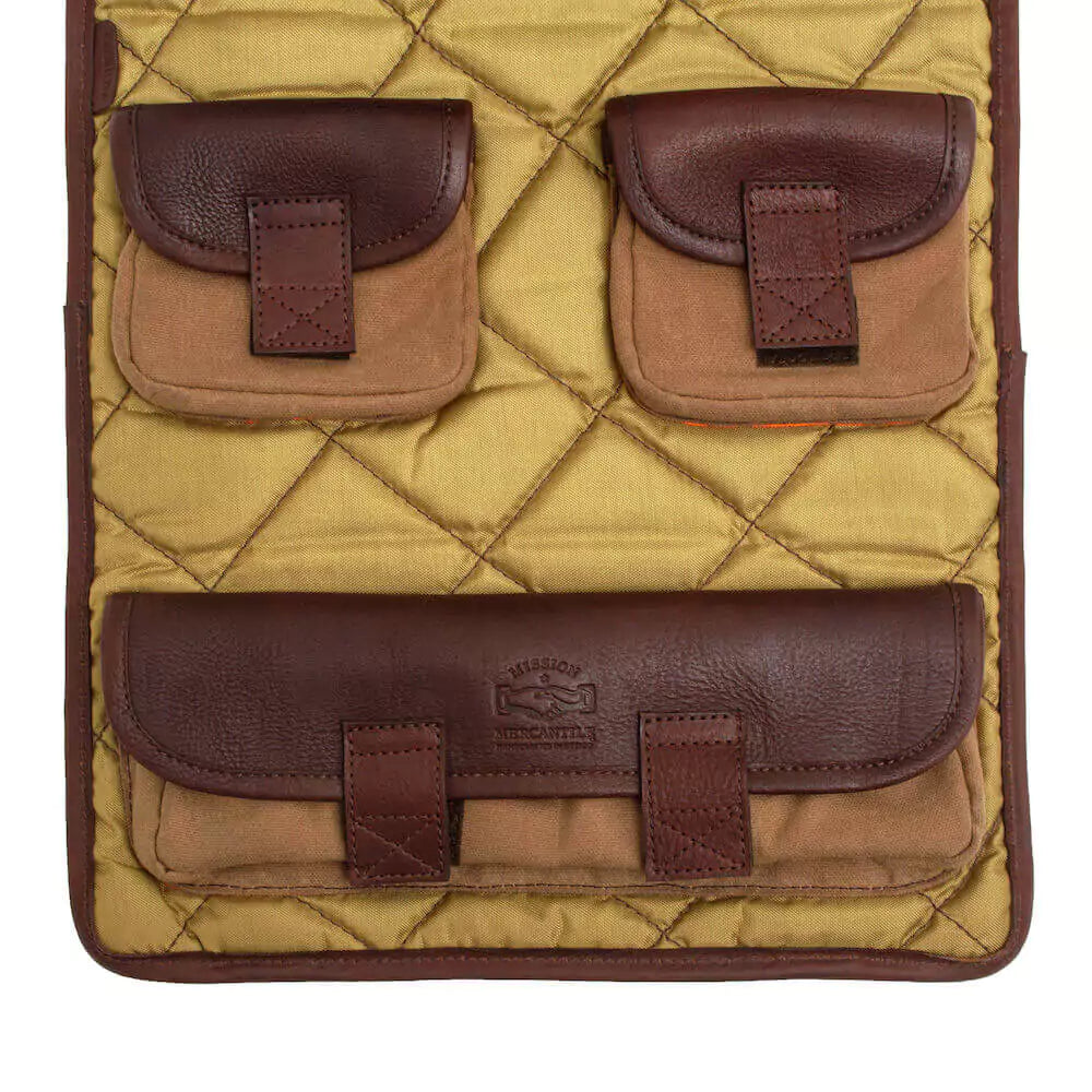 White Wing Waxed Canvas Heritage Gun Mat > Hunting & Outdoor > Waxed Canvas-Smoke-Brown-Mission Mercantile Leather Goods