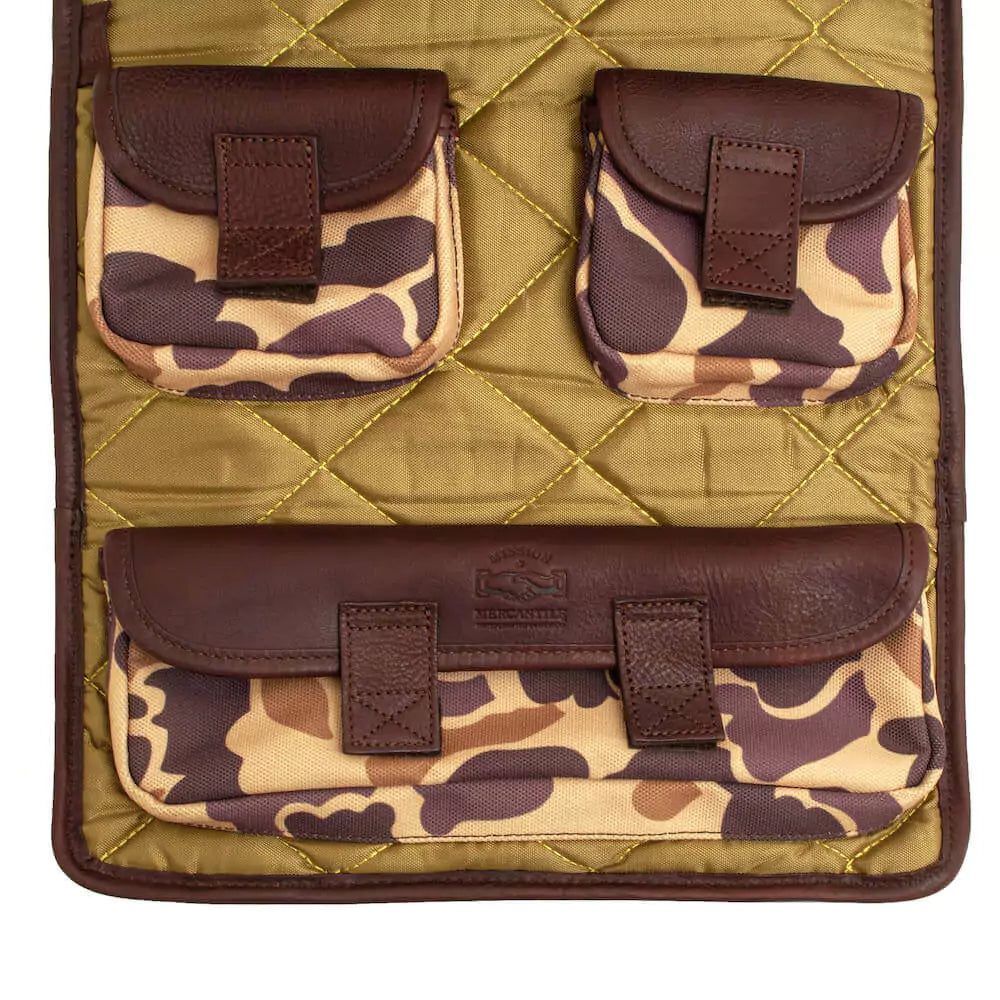 White Wing Waxed Canvas Heritage Gun Mat > Hunting & Outdoor > Waxed Canvas-Smoke-Vintage Camo-Mission Mercantile Leather Goods