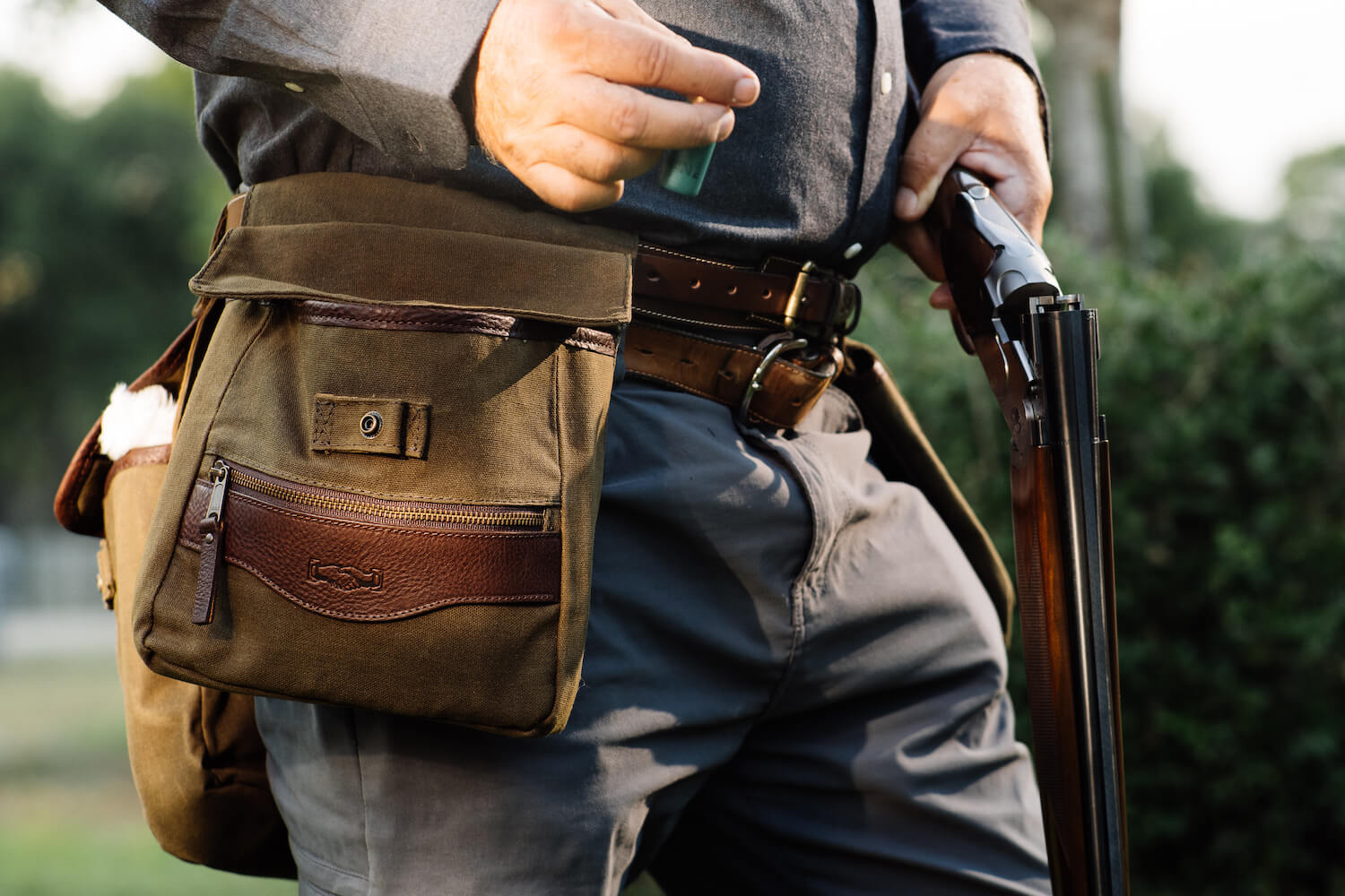White Wing Waxed Canvas Hunting Game Bag Set-Bags > Hunting & Outdoor > Waxed Canvas-Smoke-Forest-Mission Mercantile Leather Goods