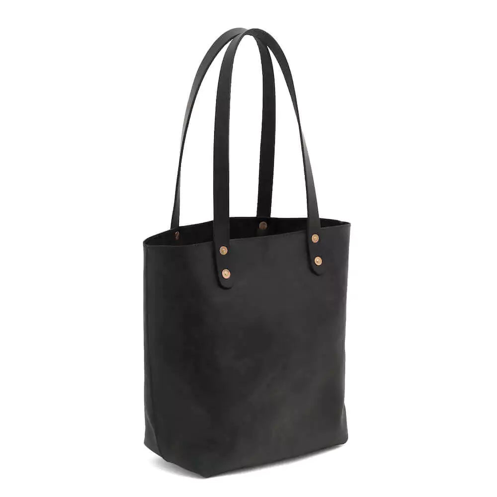Eden Elevated Leather Tote Bag - Small > Handbag > Leather-Carbon-Mission Mercantile Leather Goods
