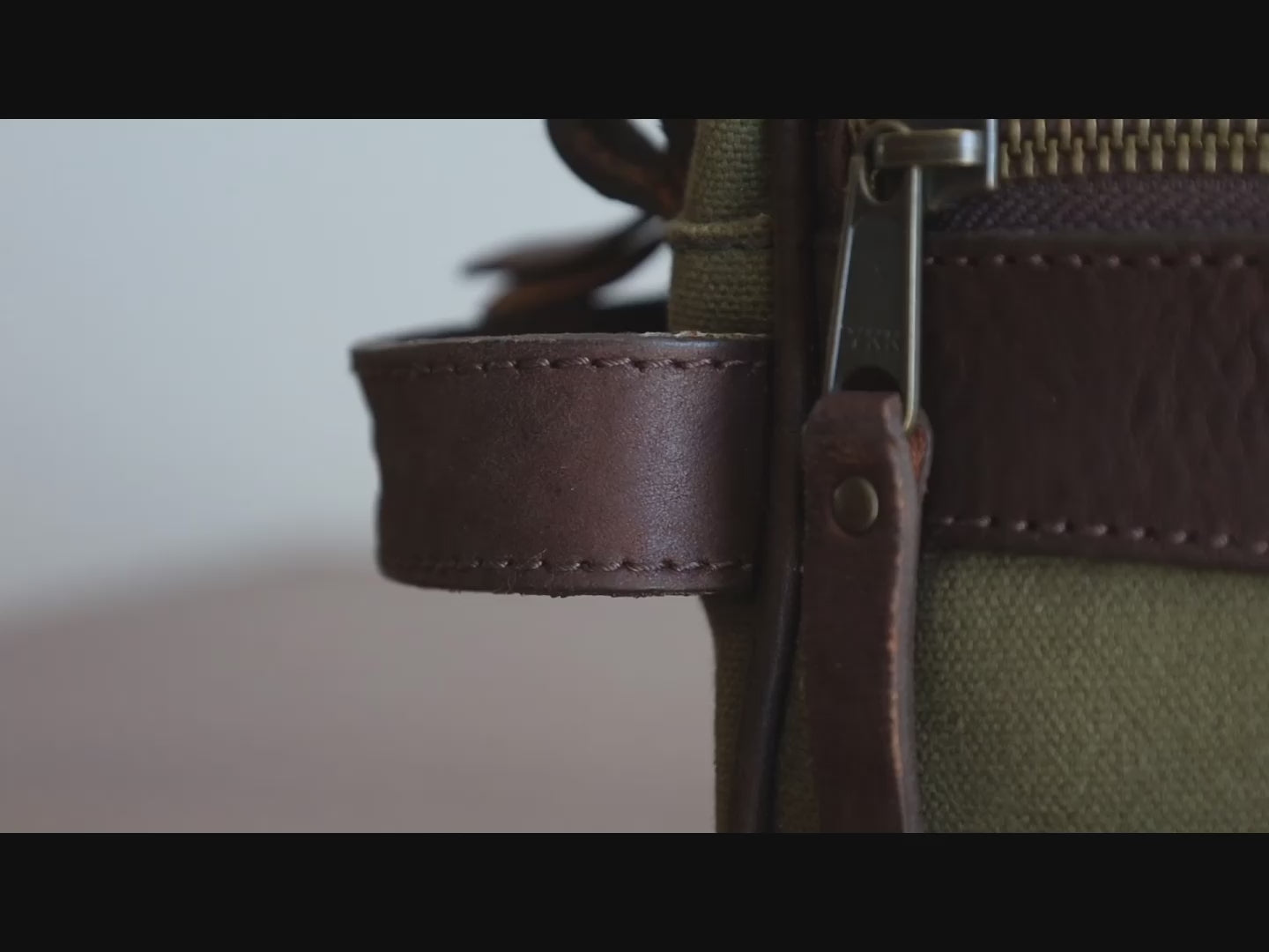 Campaign Waxed Canvas Shave Kit-Bags > Toiletry Bag > Waxed Canvas-Smoke-Brown-Mission Mercantile Leather Goods