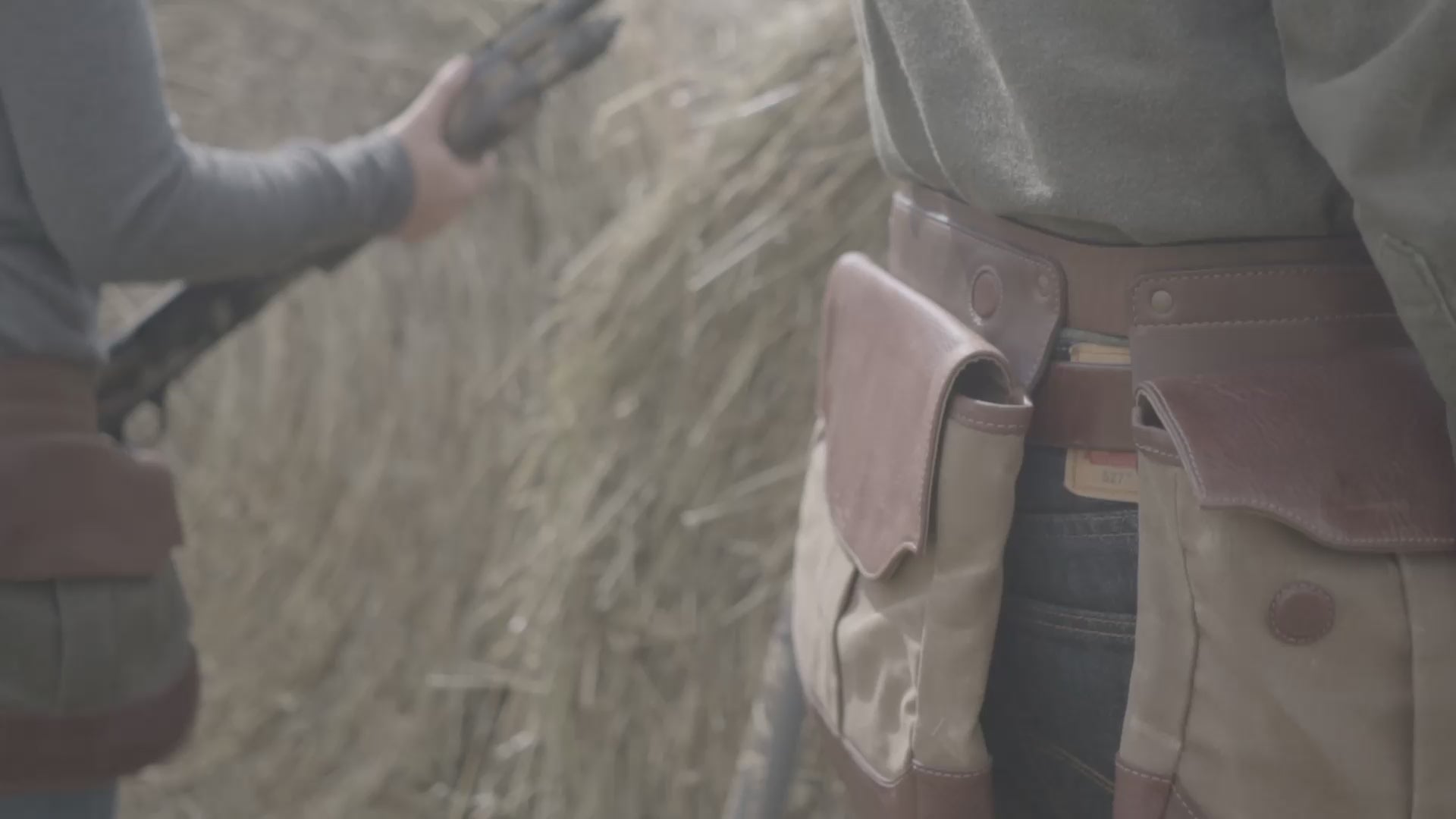 White Wing Waxed Canvas Hunting Bird Bag Trio-Bags > Hunting & Outdoor > Waxed Canvas-Smoke-Forest-Small-Mission Mercantile Leather Goods
