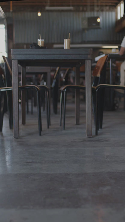 Campaign Waxed Canvas Leather Backpack-Bags > Backpack > Waxed Canvas-Hickory-Navy-Mission Mercantile Leather Goods