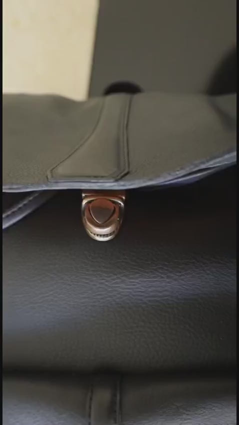 Ellington Leather Backpack-Bags > Backpack > Leather-Onyx-Mission Mercantile Leather Goods