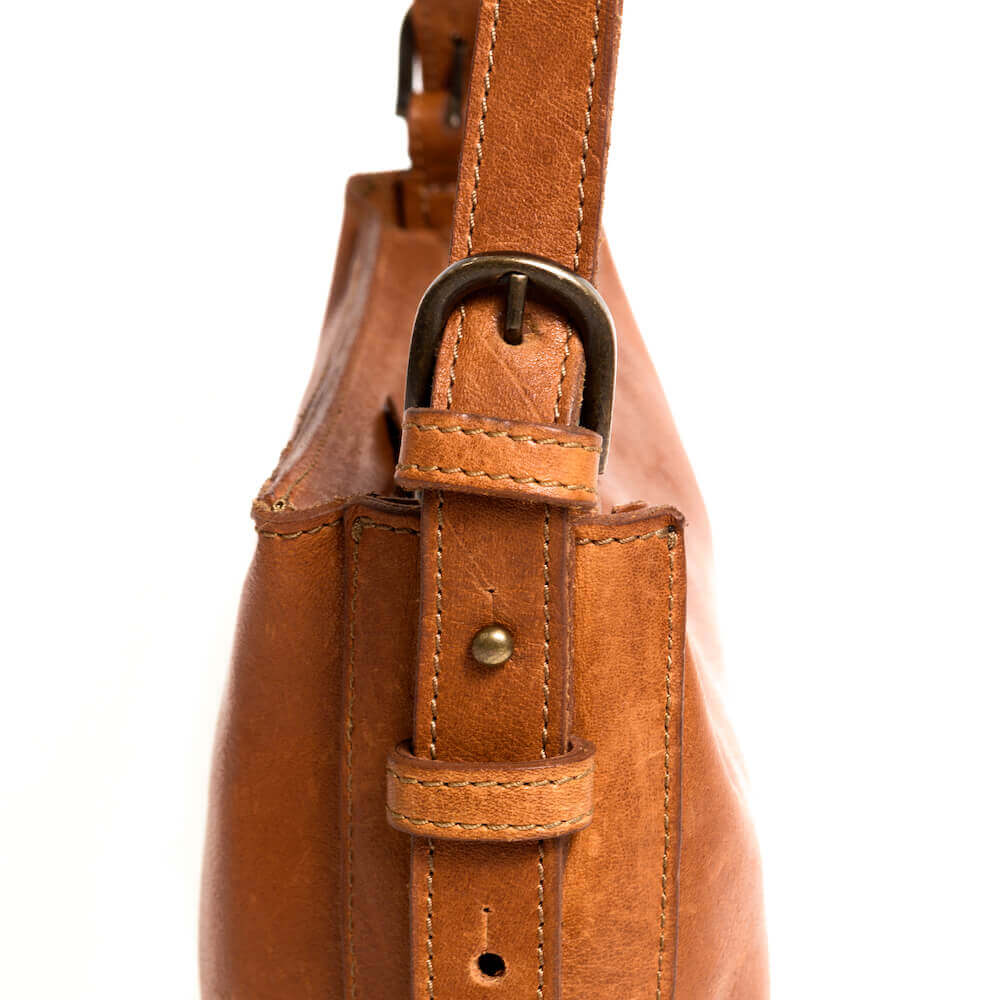Ellington Leather Crossbody Purse-Bags > Handbag > Leather-Maple-Mission Mercantile Leather Goods