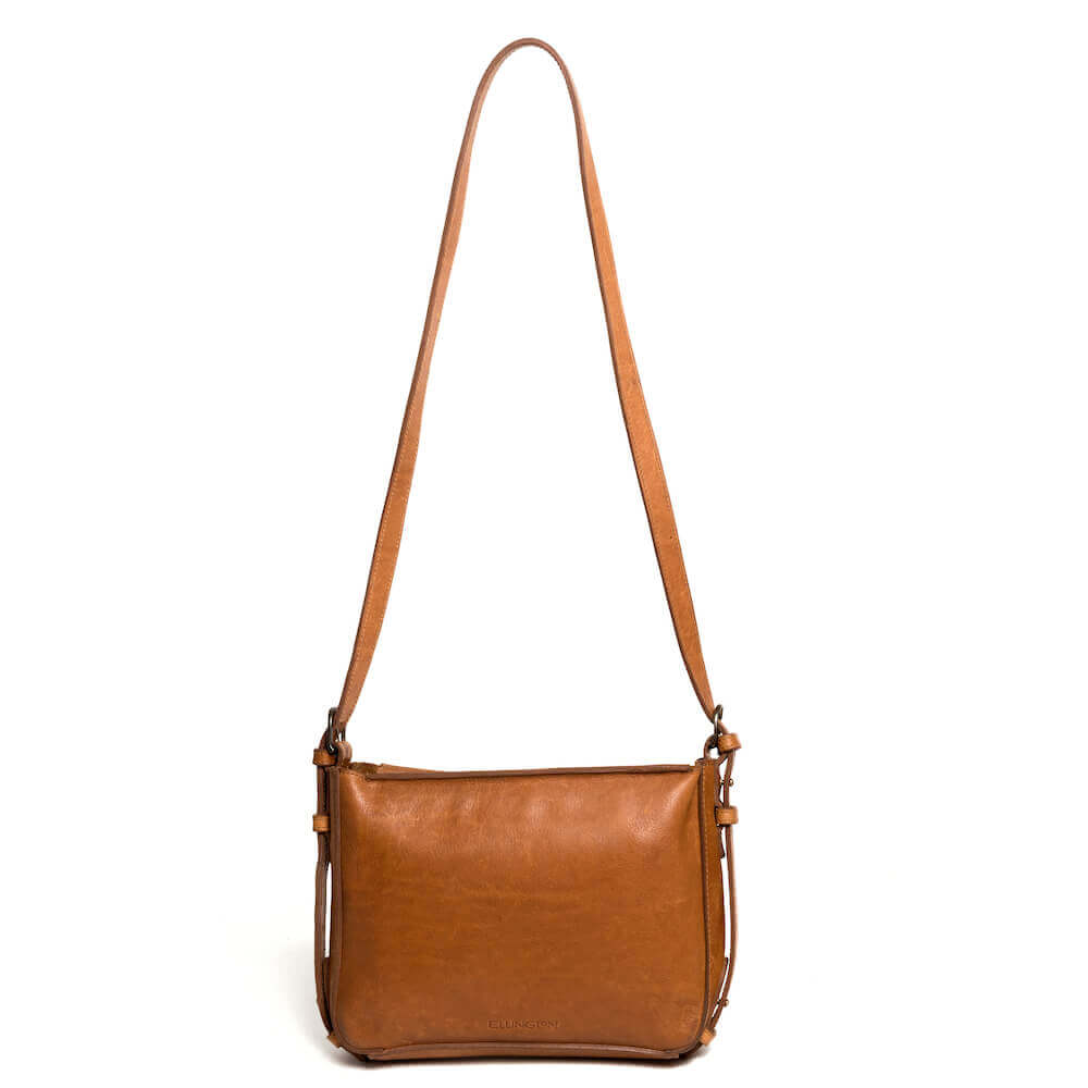 Ellington Leather Crossbody Purse-Bags > Handbag > Leather-Maple-Mission Mercantile Leather Goods