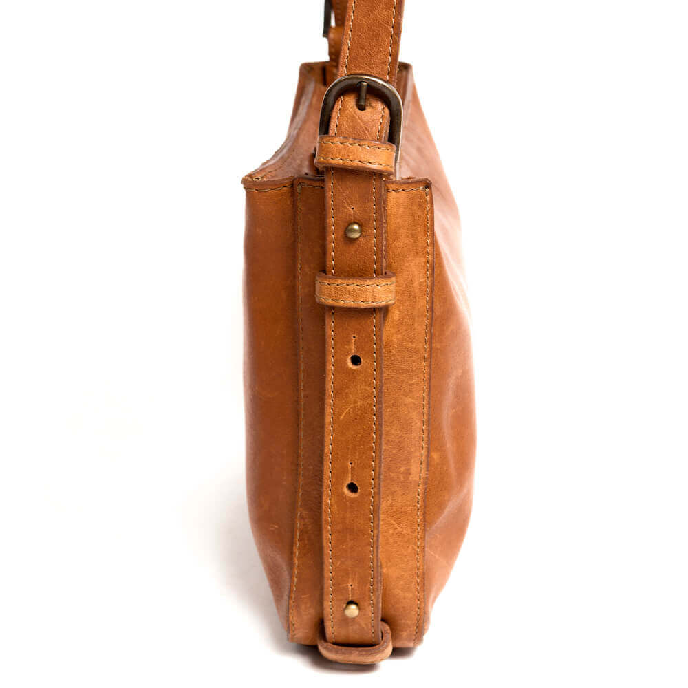 Ellington Leather Crossbody Purse-Bags > Handbag > Leather-Maple-Mission Mercantile Leather Goods