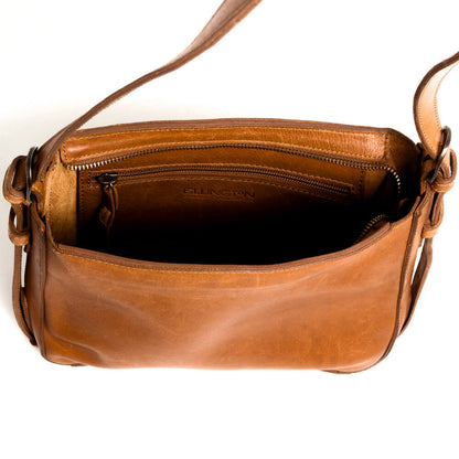 Ellington Leather Crossbody Purse-Bags > Handbag > Leather-Maple-Mission Mercantile Leather Goods