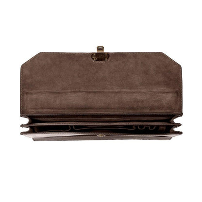 Benjamin Leather Briefcase-Bags > Briefcase > Leather-Walnut-Mission Mercantile Leather Goods
