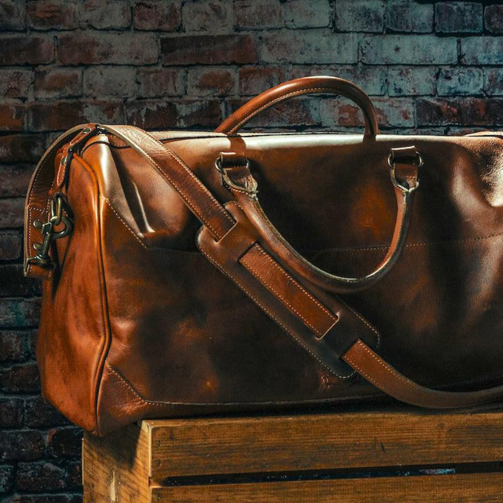 Benjamin Leather Duffle BagBags > Duffle Bag > LeatherHickoryMission Mercantile Leather Goods