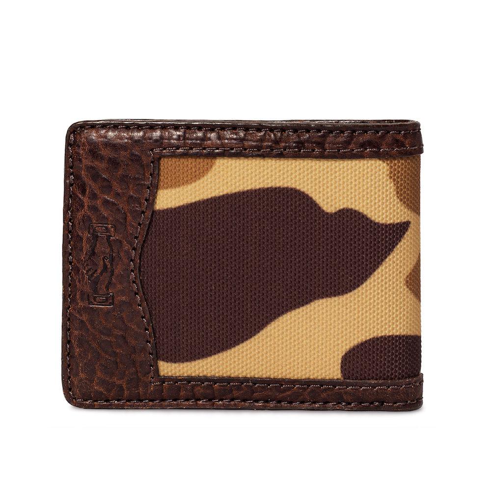 Campaign Leather Bifold Wallet-Accessories > Wallet > Leather-Vintage Camo-Mission Mercantile Leather Goods