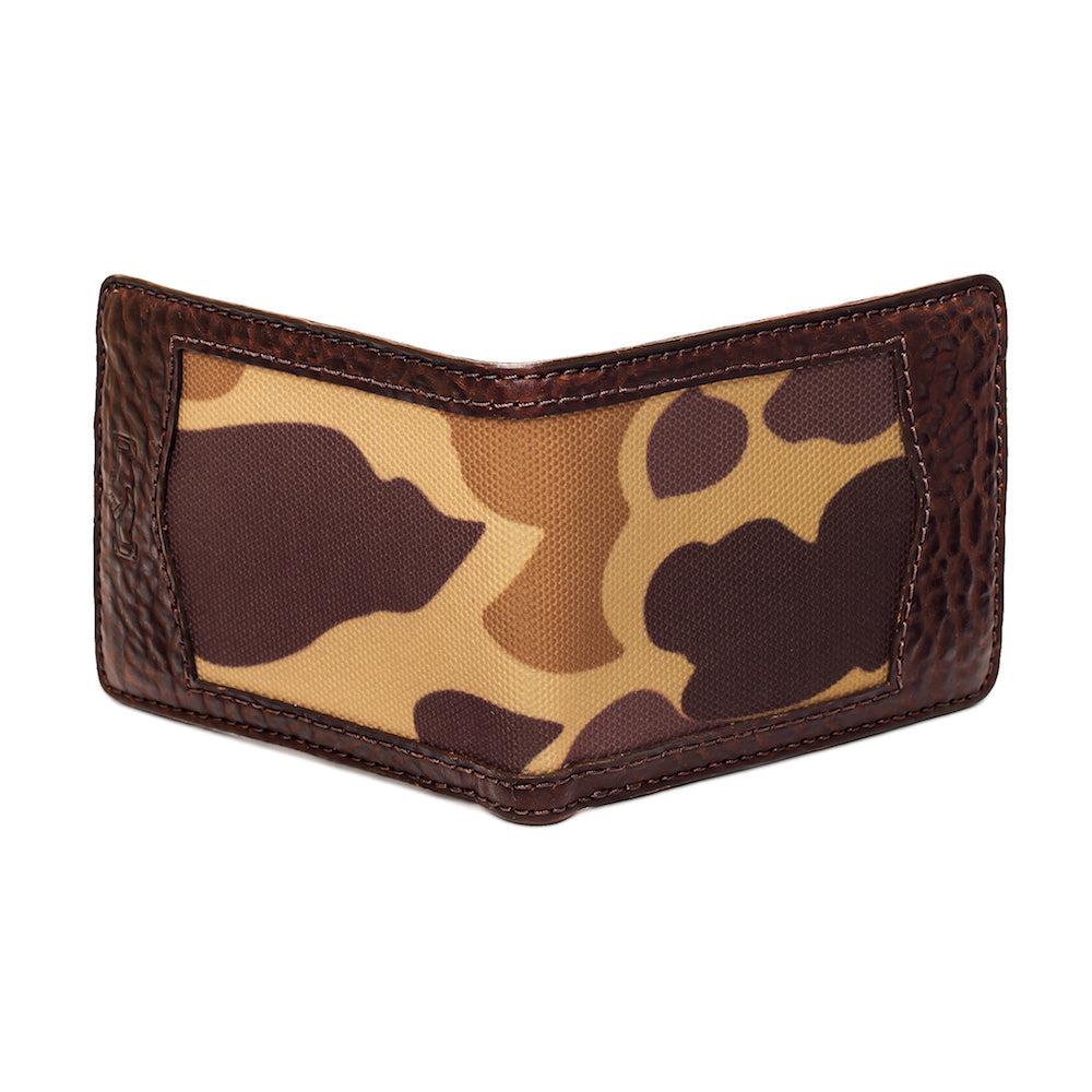 Campaign Leather Bifold Wallet-Accessories > Wallet > Leather-Vintage Camo-Mission Mercantile Leather Goods
