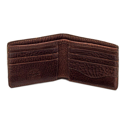 Campaign Leather Bifold Wallet-Accessories > Wallet > Leather-Vintage Camo-Mission Mercantile Leather Goods