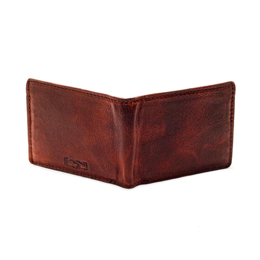 Campaign Leather Bifold Wallet-Accessories > Wallet > Leather-Whiskey-None-Mission Mercantile Leather Goods