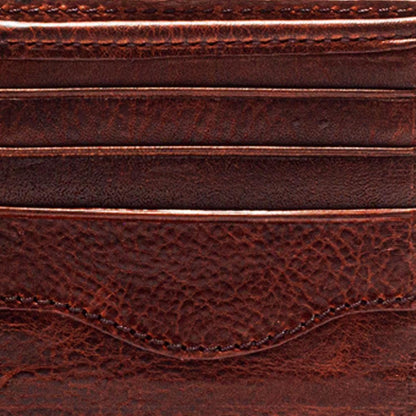 Campaign Leather Bifold Wallet-Accessories > Wallet > Leather-Whiskey-None-Mission Mercantile Leather Goods