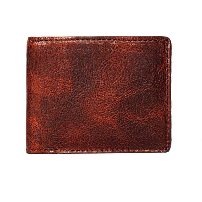 Campaign Leather Bifold Wallet-Accessories > Wallet > Leather-Whiskey-None-Mission Mercantile Leather Goods