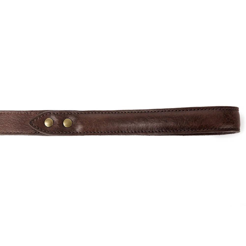 Campaign Leather Dog Leash-Hunting & Outdoor > Pet Collar & Leash > Leather-Smoke-Mission Mercantile Leather Goods