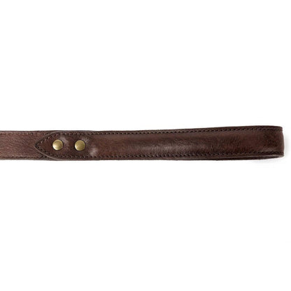 Campaign Leather Dog Leash-Hunting & Outdoor > Pet Collar & Leash > Leather-Smoke-Mission Mercantile Leather Goods