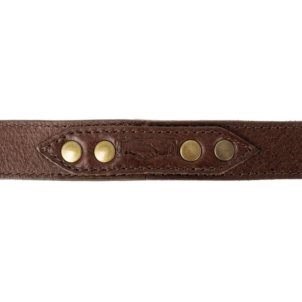 Campaign Leather Dog Leash-Hunting & Outdoor > Pet Collar & Leash > Leather-Smoke-Mission Mercantile Leather Goods