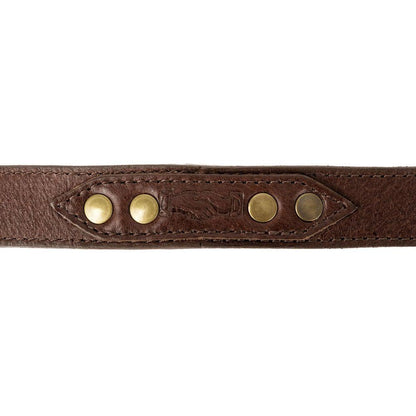 Campaign Leather Dog Leash-Hunting & Outdoor > Pet Collar & Leash > Leather-Smoke-Mission Mercantile Leather Goods