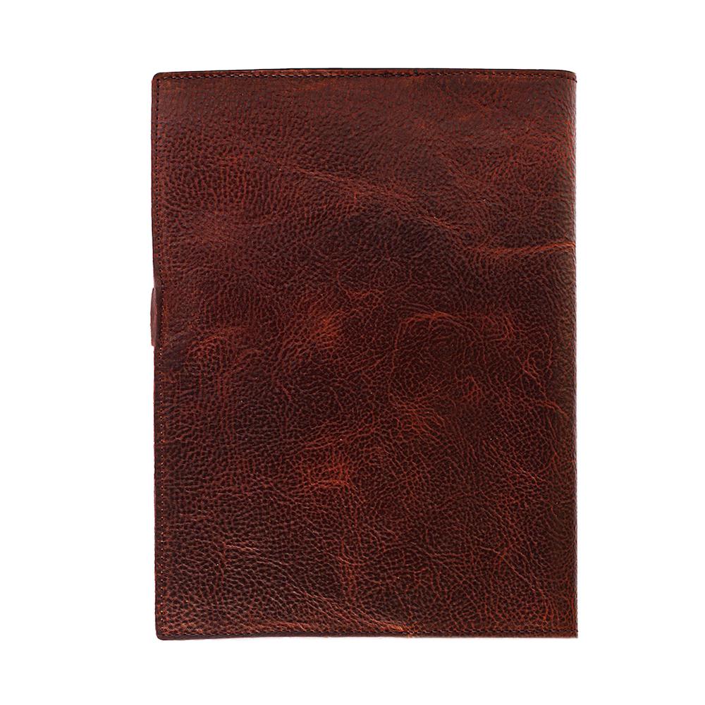 Campaign Leather Journal Cover-Accessories > Office & Tech > Leather-Whiskey-None-Mission Mercantile Leather Goods